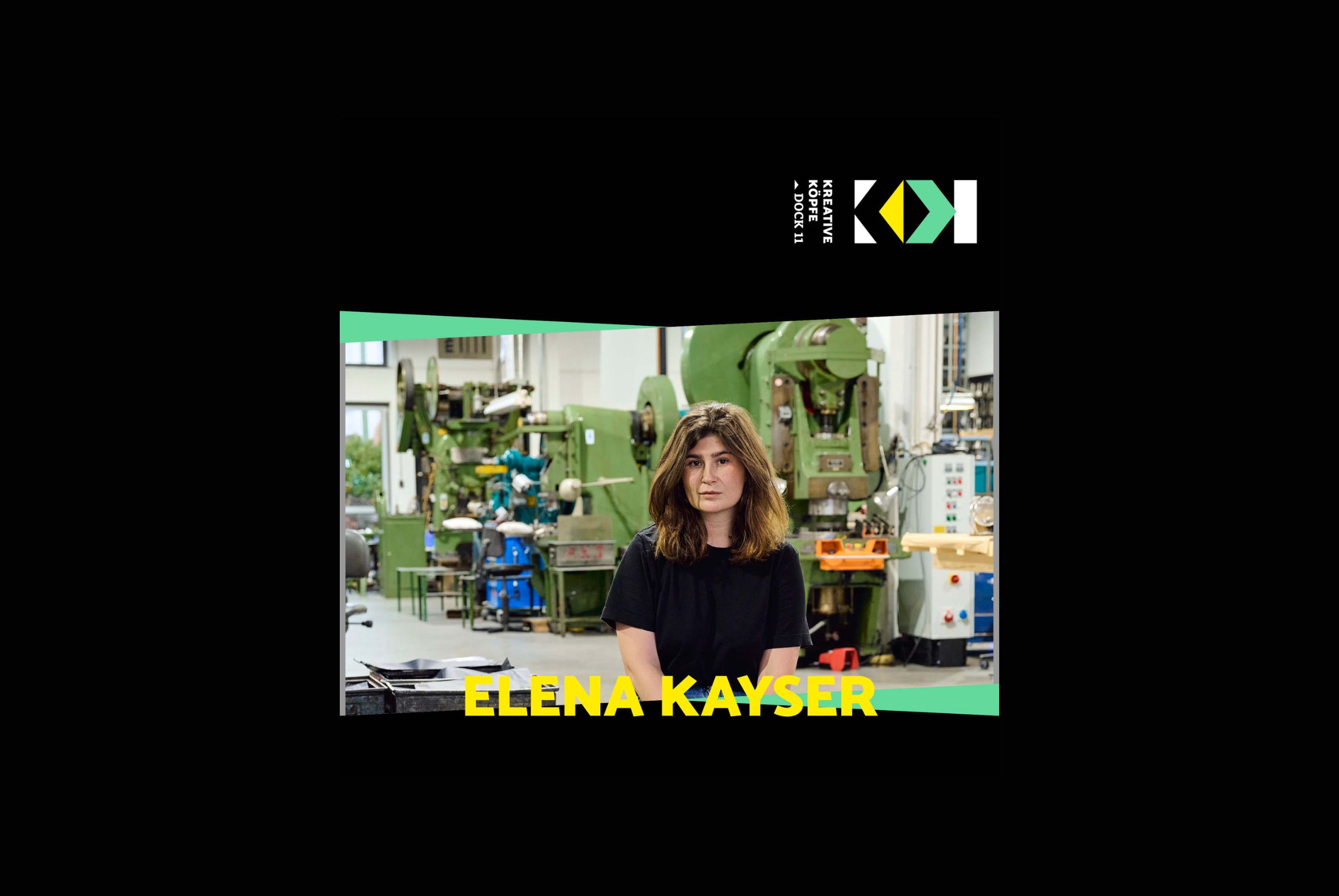 Elena Kayser | Ein Portrait vor Maschninen von Fabian Frinzel