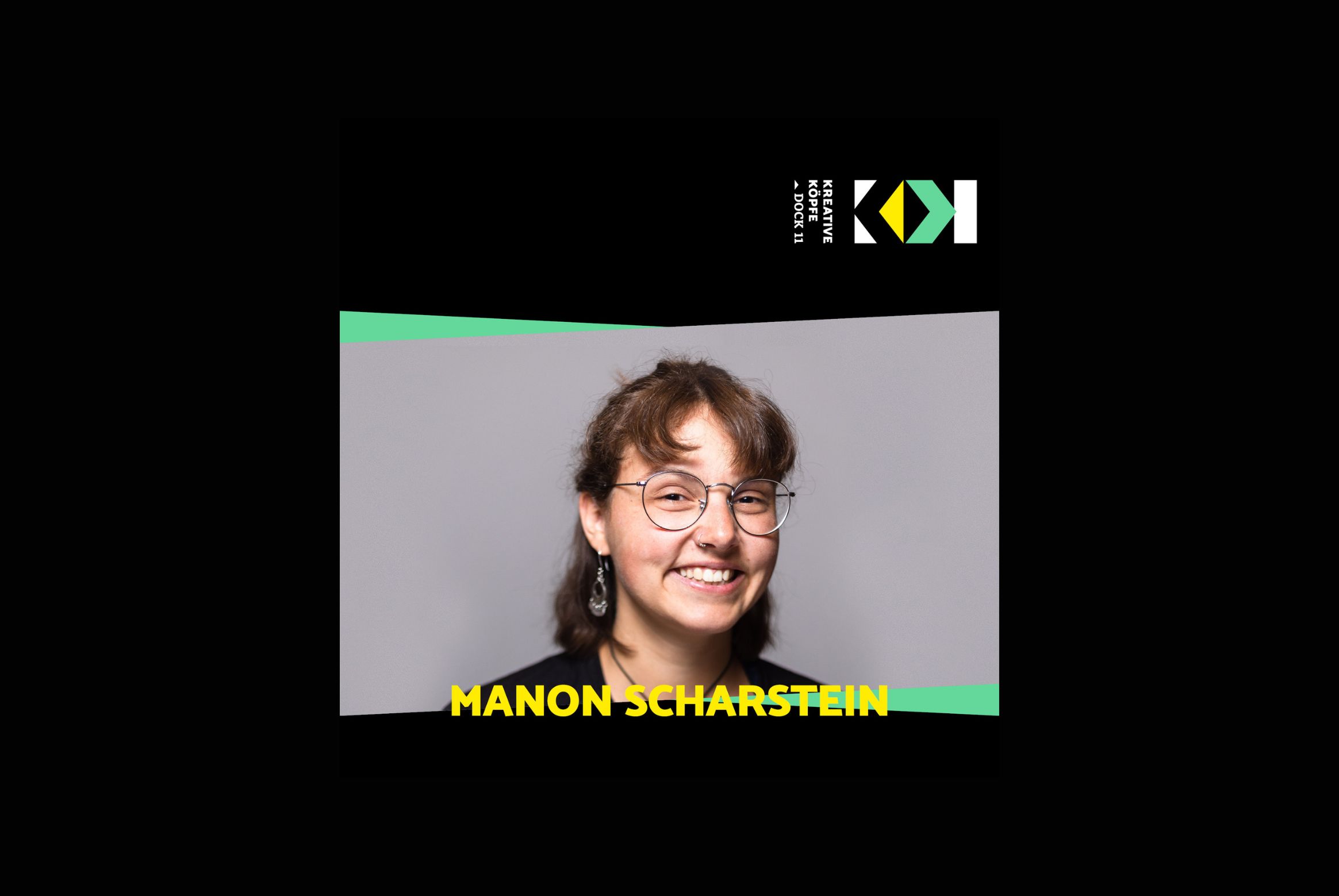 Manon Scharstein Illustration stellt sich vor. Ein Portrait von Manon.