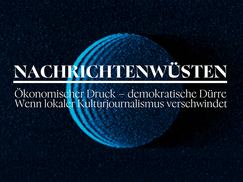 Nachrichtenwüsten - Aufzeichnung der Podiumsdiskussion