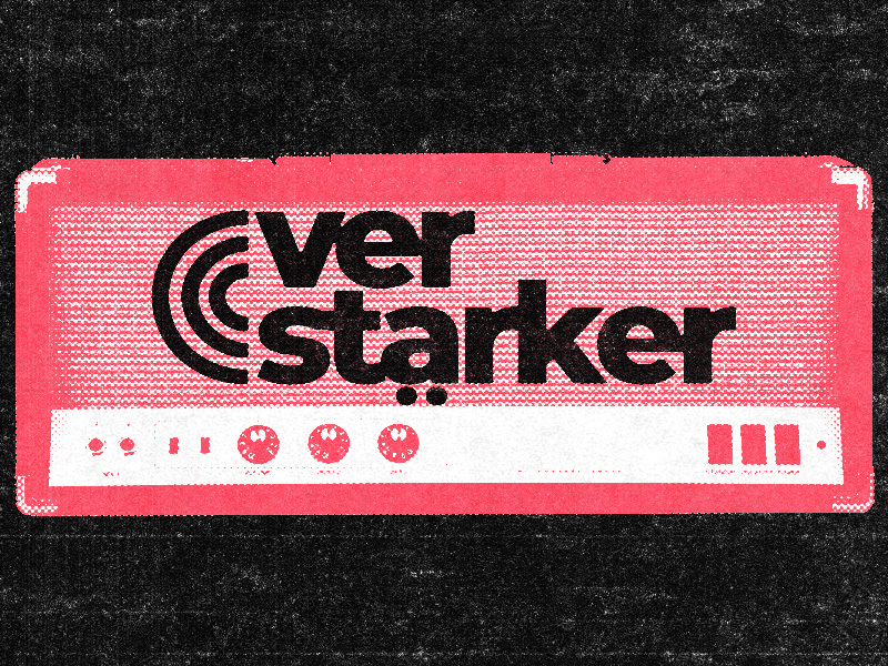 Grafik mit Aufschrift Verstärker