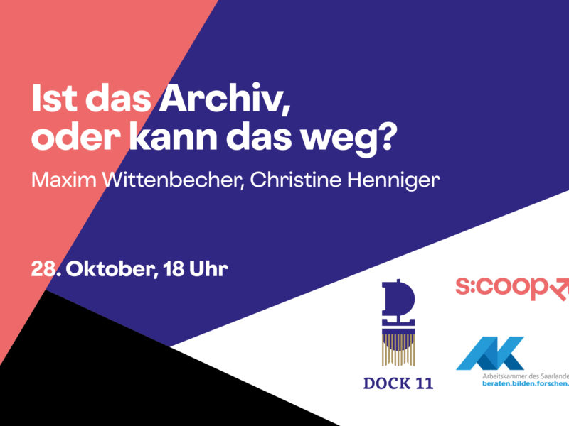 Workshop »Ist das Archiv, oder kann das weg? (Darstellende) Kunst archivieren« 1