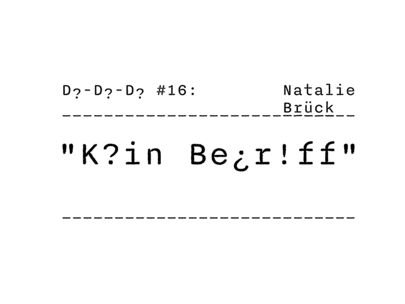 Da-Da-Da #16: Kein Begriff 1